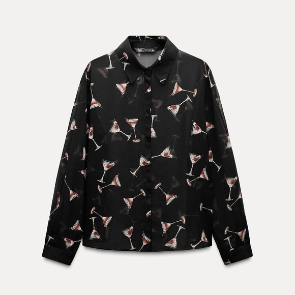 Zara semi semi blouse, size large. - Picture 3 of 4